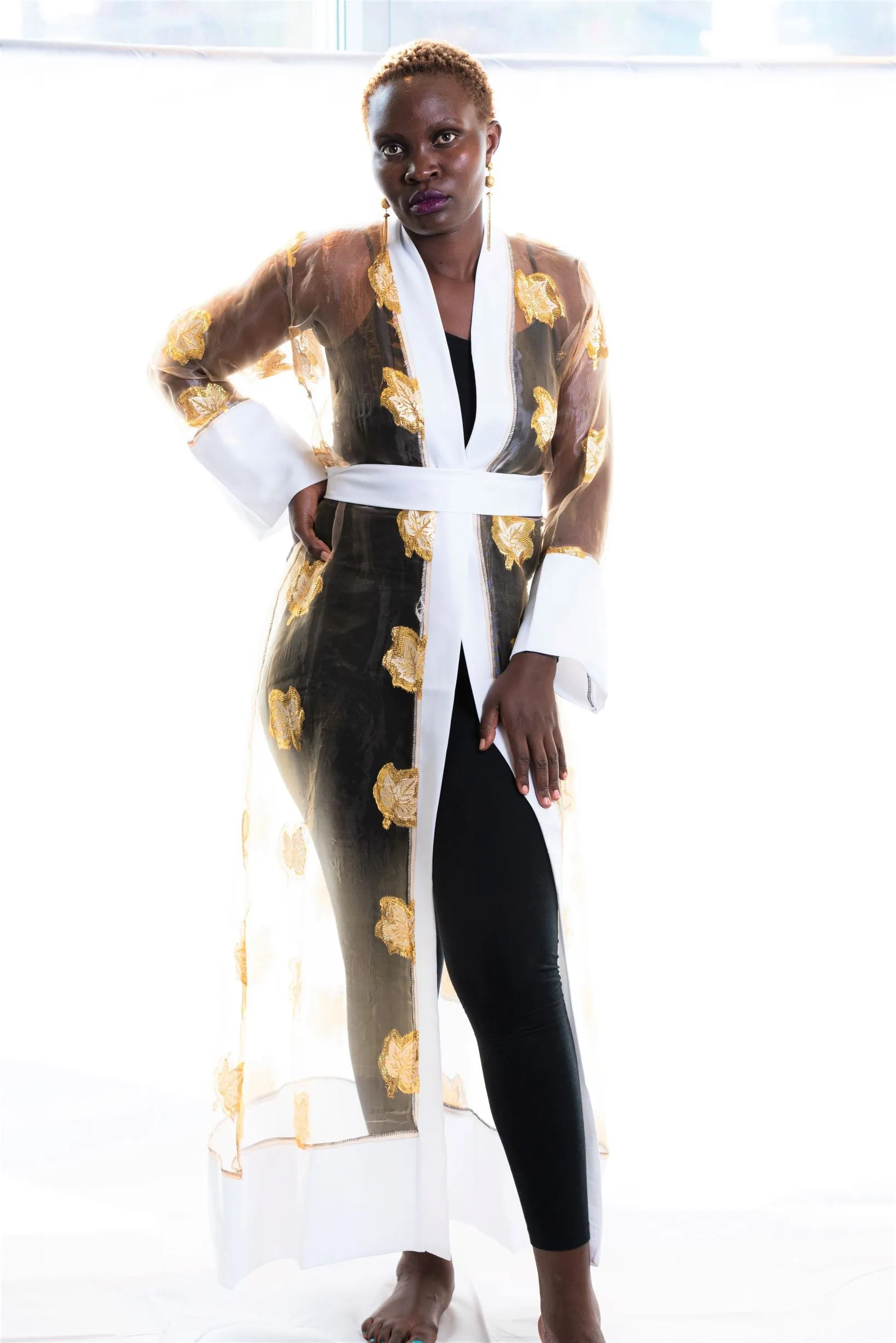 Trinity Sheer kimono robe