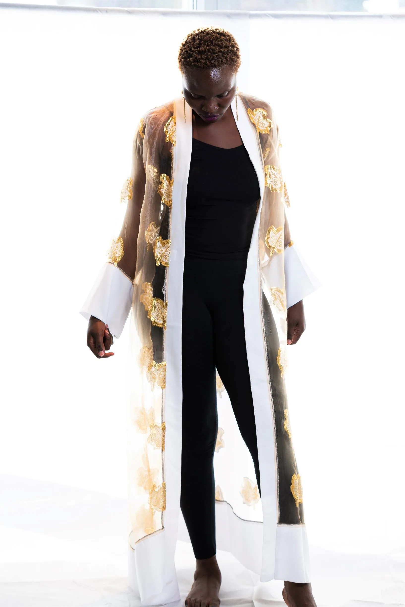 Trinity Sheer kimono robe