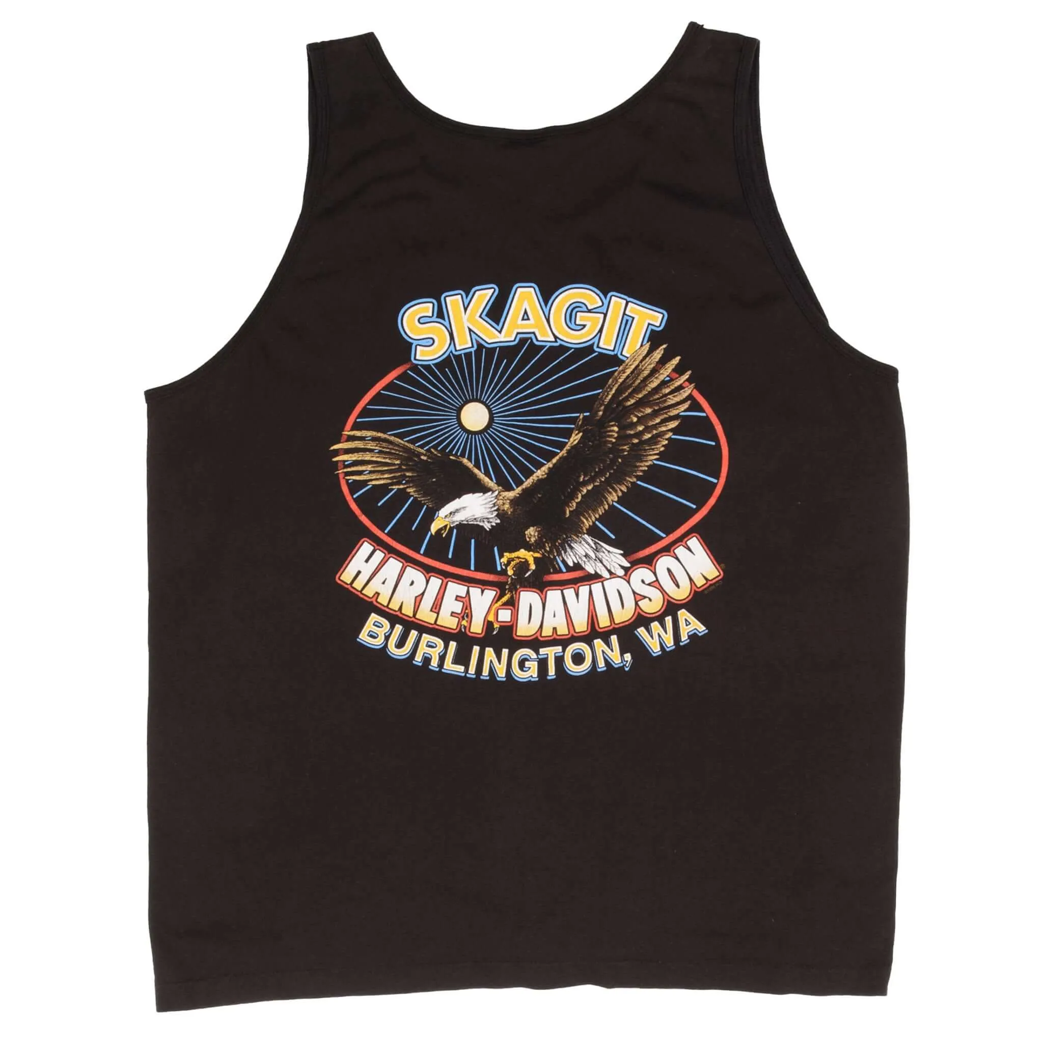 VINTAGE HARLEY DAVIDSON SKAGIT TANK TOP TEE SHIRT 1998 SIZE 2XL MADE IN USA