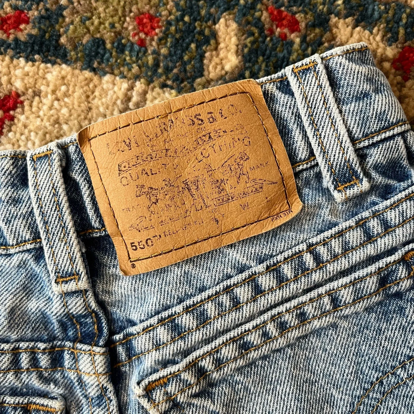 Vintage Levi's 550 Relaxed Fit Slim Cut Off Shorts 7