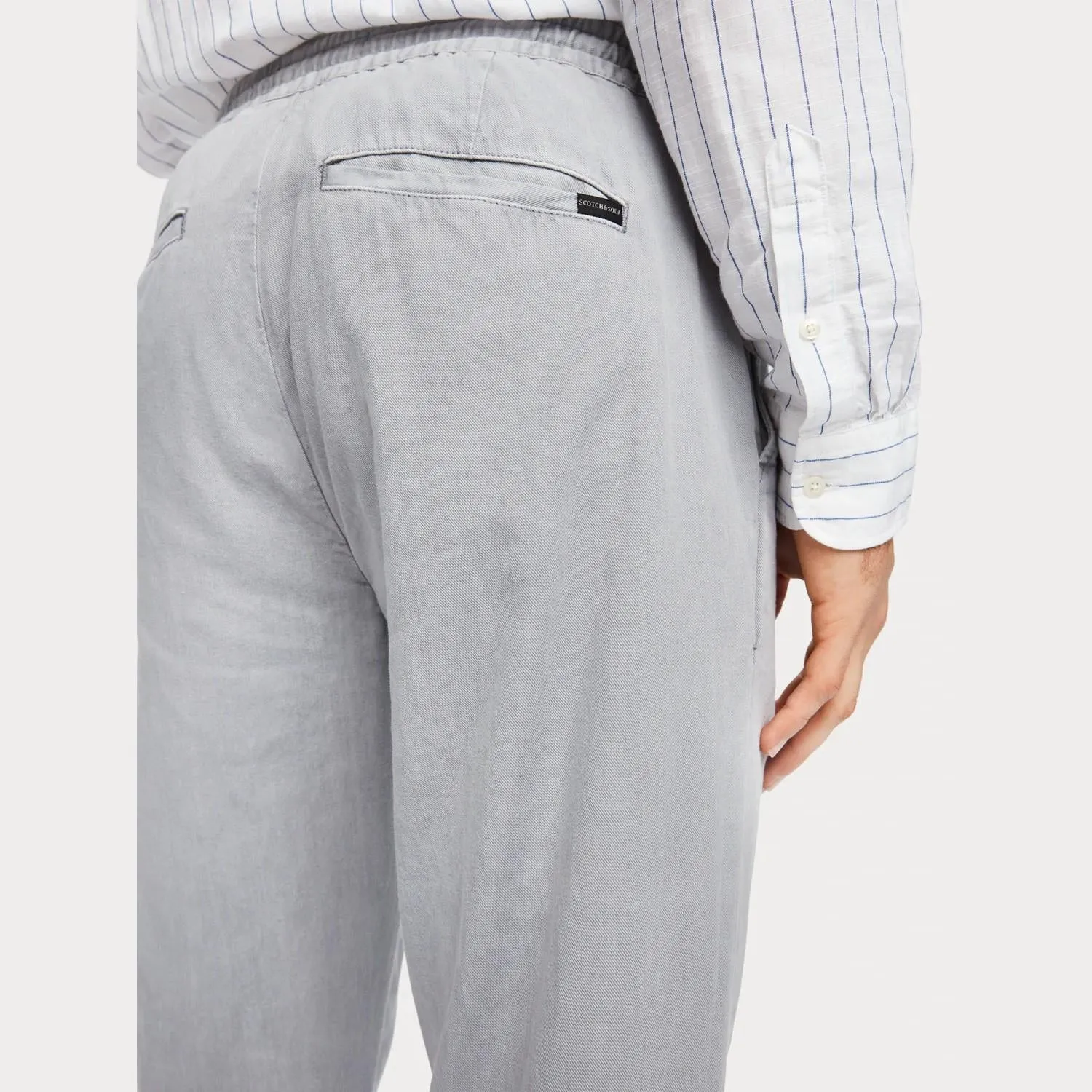 Warren Cotton-Linen Trousers (Grey)