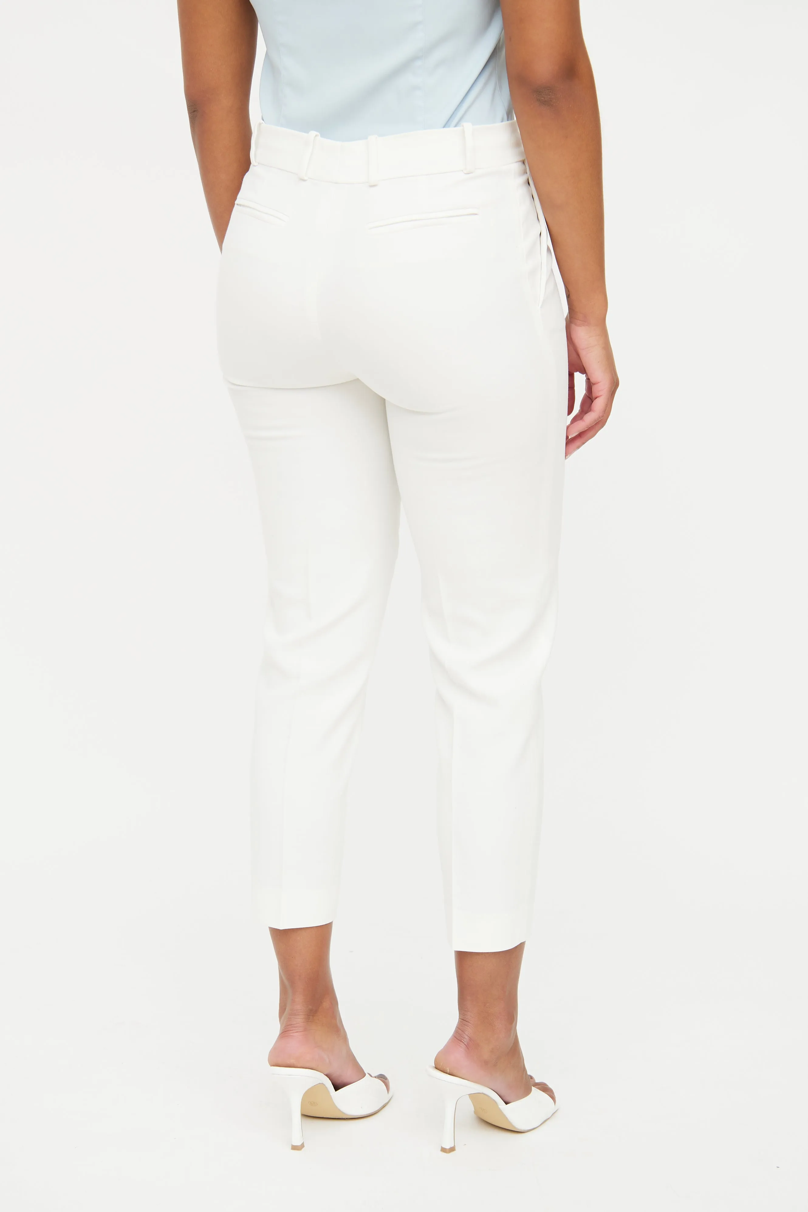 White Cropped Pant