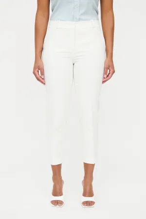 White Cropped Pant