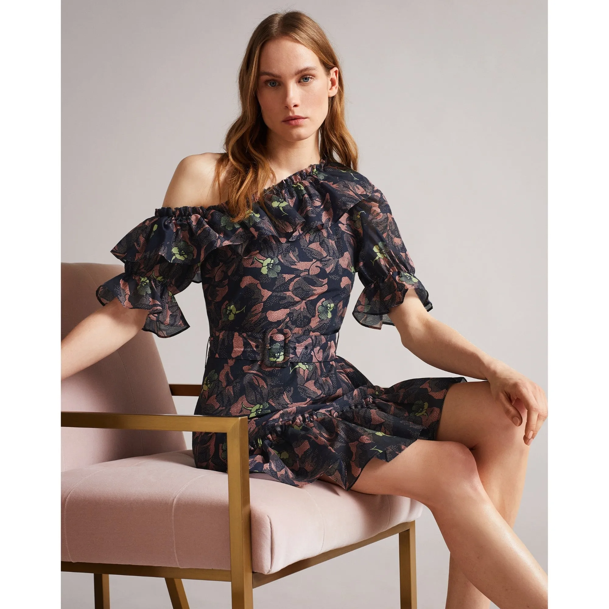 Women Wmd-Hazpin-Asymmetric Cold Shoulder - Navy