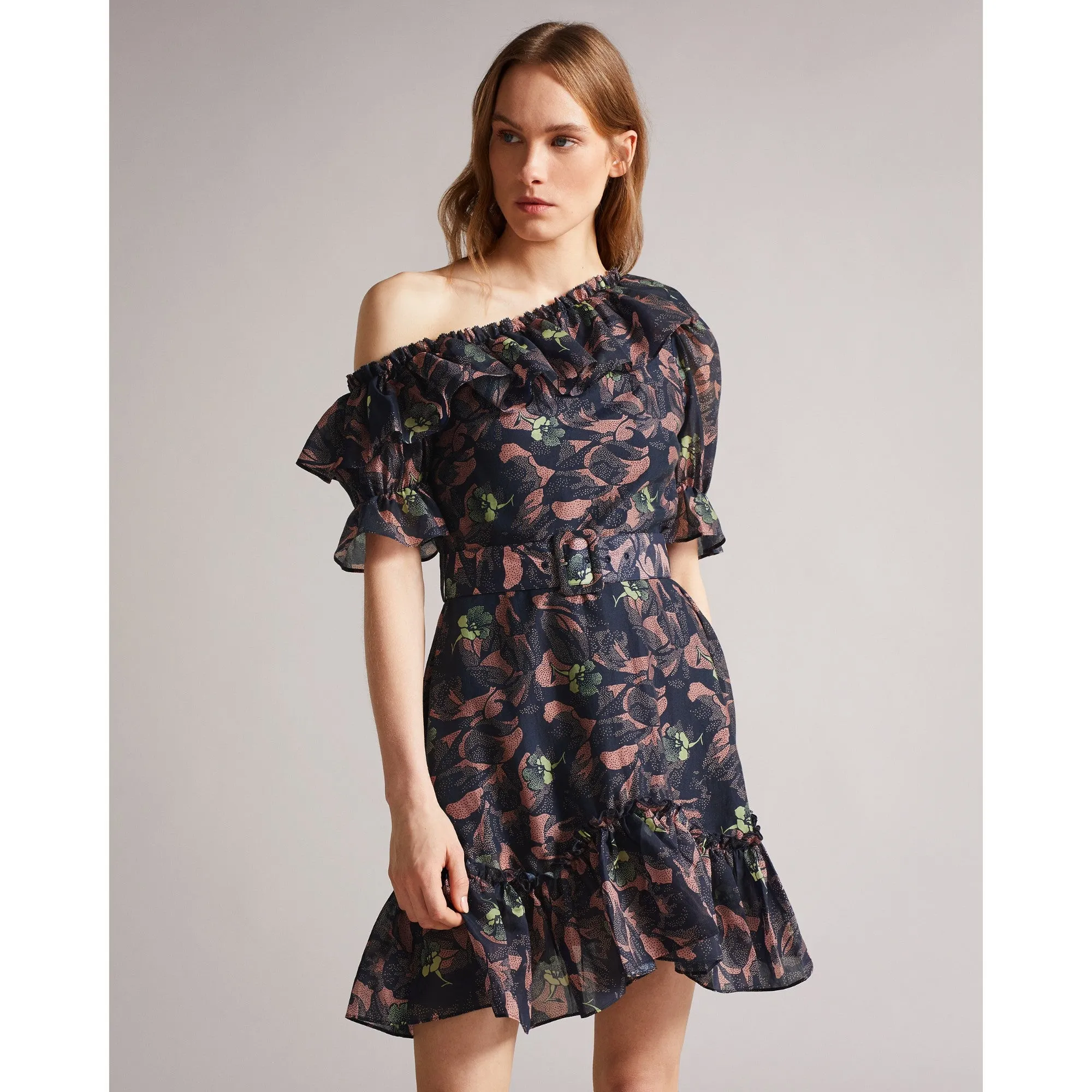 Women Wmd-Hazpin-Asymmetric Cold Shoulder - Navy