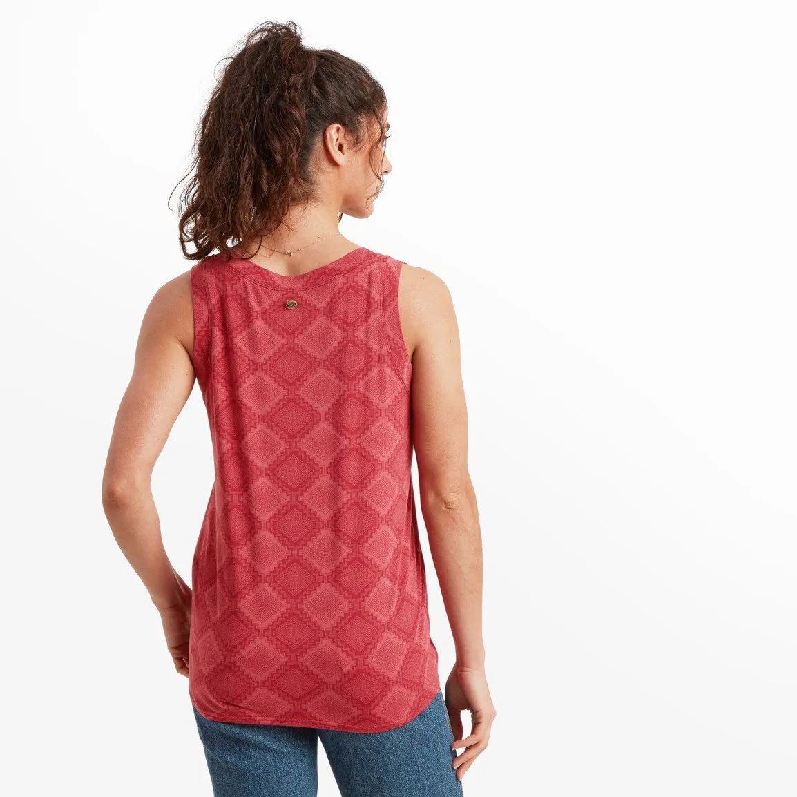 Women's Neha V-Neck Tank - Mineral Red Barely There